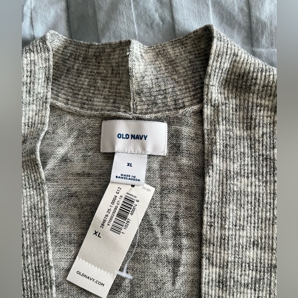 NWT Old Navy Heather gray open front cardigan sweater. Lightweight. XL - Picture 3 of 7